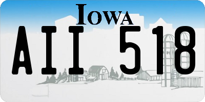 IA license plate AII518