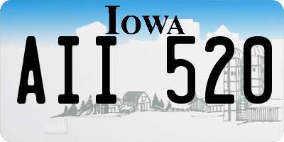 IA license plate AII520