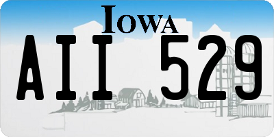 IA license plate AII529