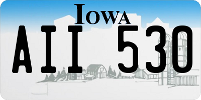 IA license plate AII530