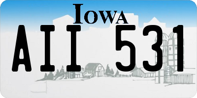 IA license plate AII531