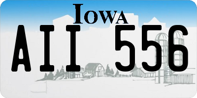 IA license plate AII556