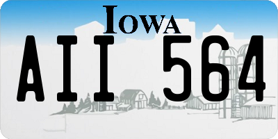 IA license plate AII564