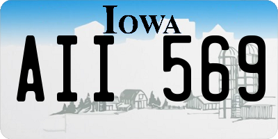 IA license plate AII569