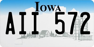 IA license plate AII572