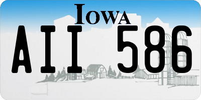 IA license plate AII586