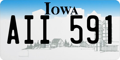 IA license plate AII591