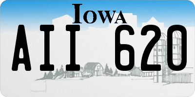 IA license plate AII620