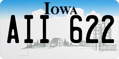 IA license plate AII622
