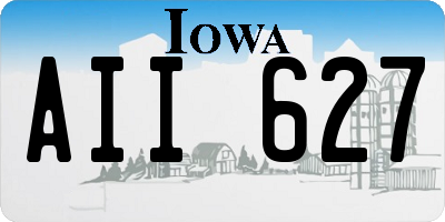 IA license plate AII627