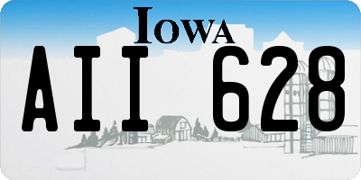 IA license plate AII628