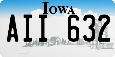 IA license plate AII632