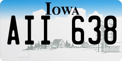 IA license plate AII638