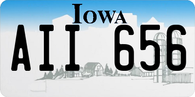 IA license plate AII656