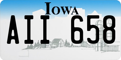 IA license plate AII658