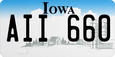 IA license plate AII660