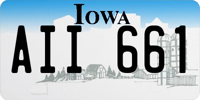 IA license plate AII661
