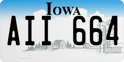 IA license plate AII664