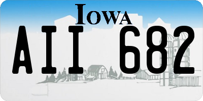 IA license plate AII682