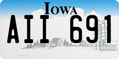 IA license plate AII691