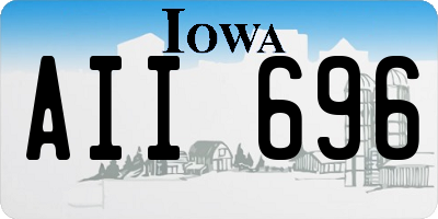 IA license plate AII696