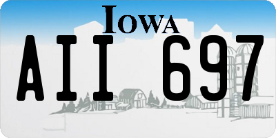 IA license plate AII697