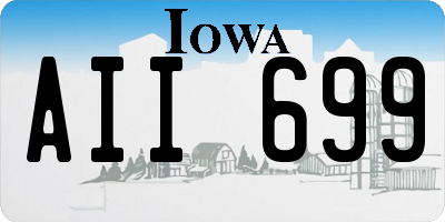 IA license plate AII699