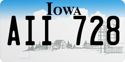 IA license plate AII728