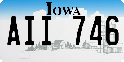 IA license plate AII746