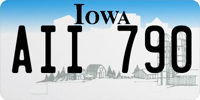 IA license plate AII790