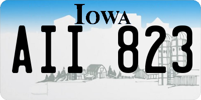 IA license plate AII823