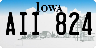 IA license plate AII824