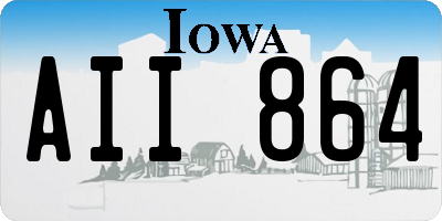 IA license plate AII864