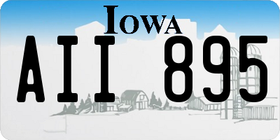 IA license plate AII895