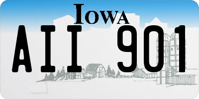 IA license plate AII901