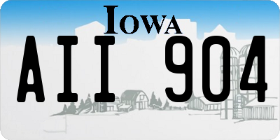 IA license plate AII904