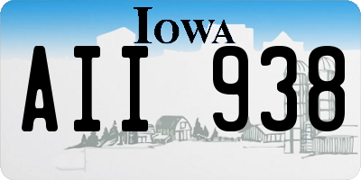 IA license plate AII938