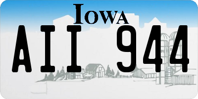 IA license plate AII944