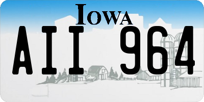 IA license plate AII964