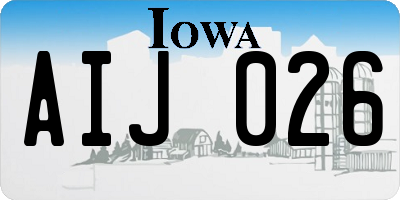 IA license plate AIJ026