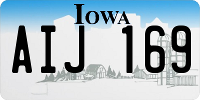 IA license plate AIJ169