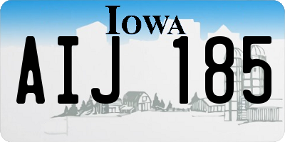 IA license plate AIJ185