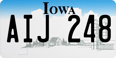 IA license plate AIJ248