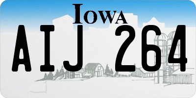 IA license plate AIJ264