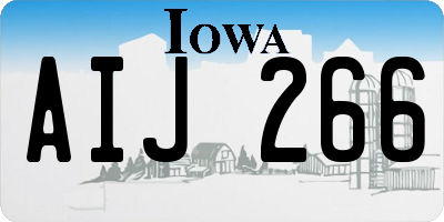 IA license plate AIJ266