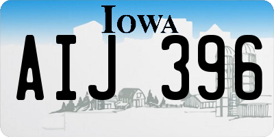 IA license plate AIJ396