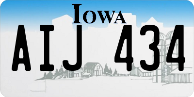 IA license plate AIJ434