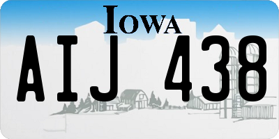 IA license plate AIJ438
