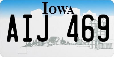 IA license plate AIJ469