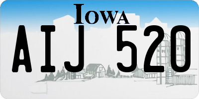IA license plate AIJ520